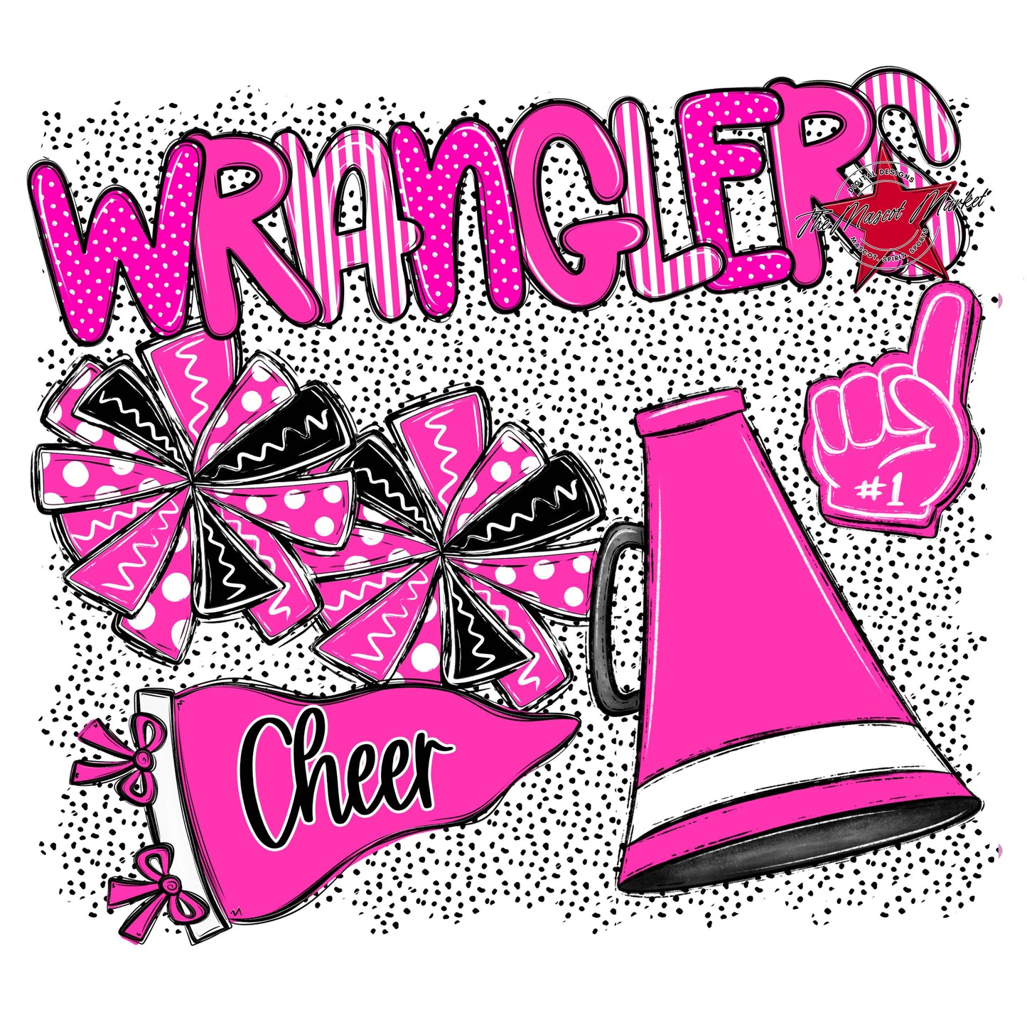 Wranglers Cheer Spirit-Pink