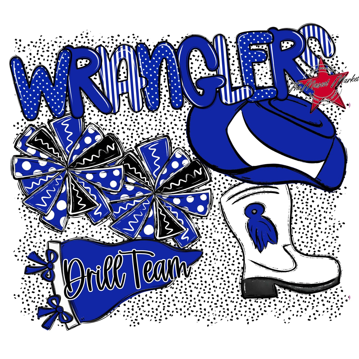 Wranglers Drillteam Spirit-Royal Blue