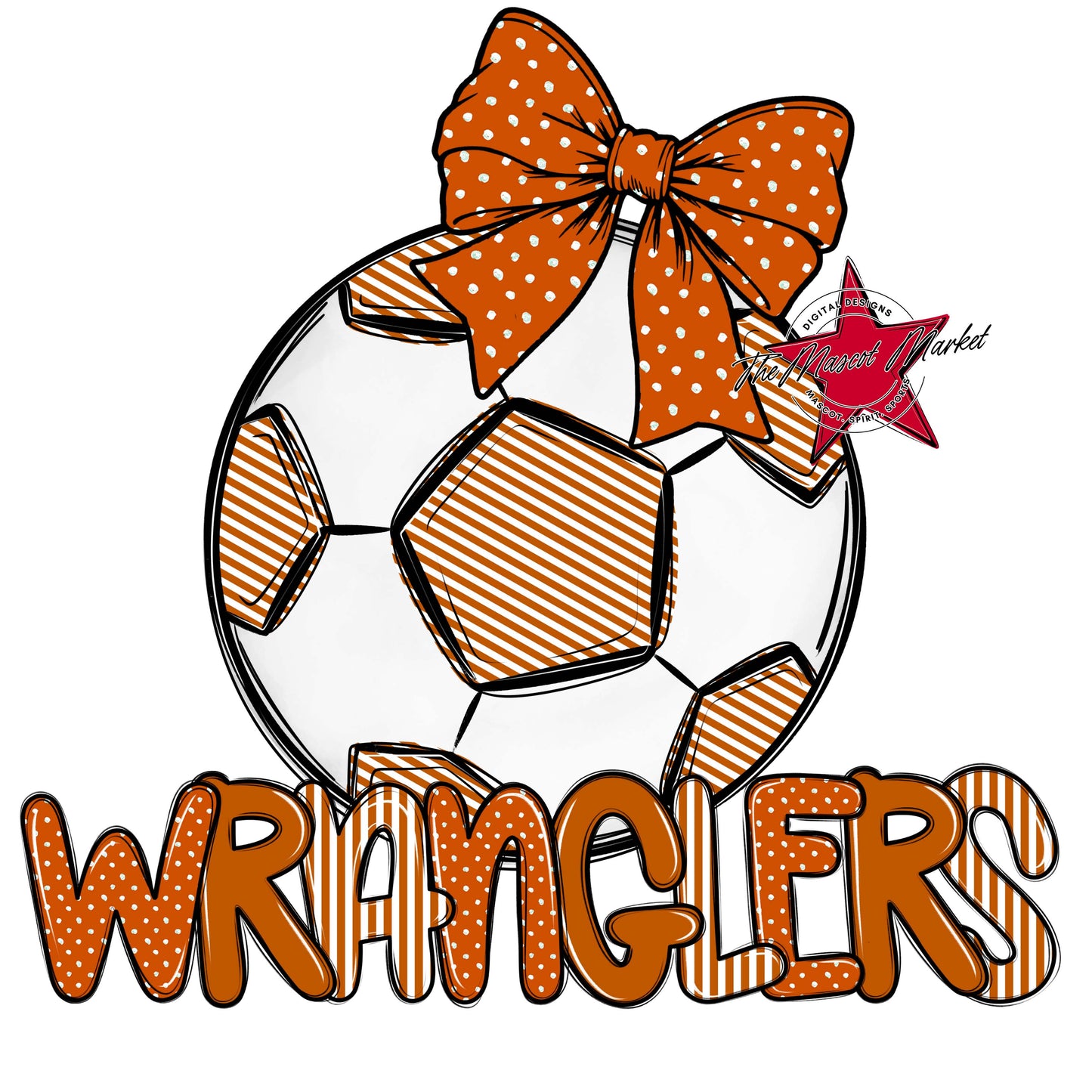 Wranglers Soccer Spirit Design-Burnt Orange