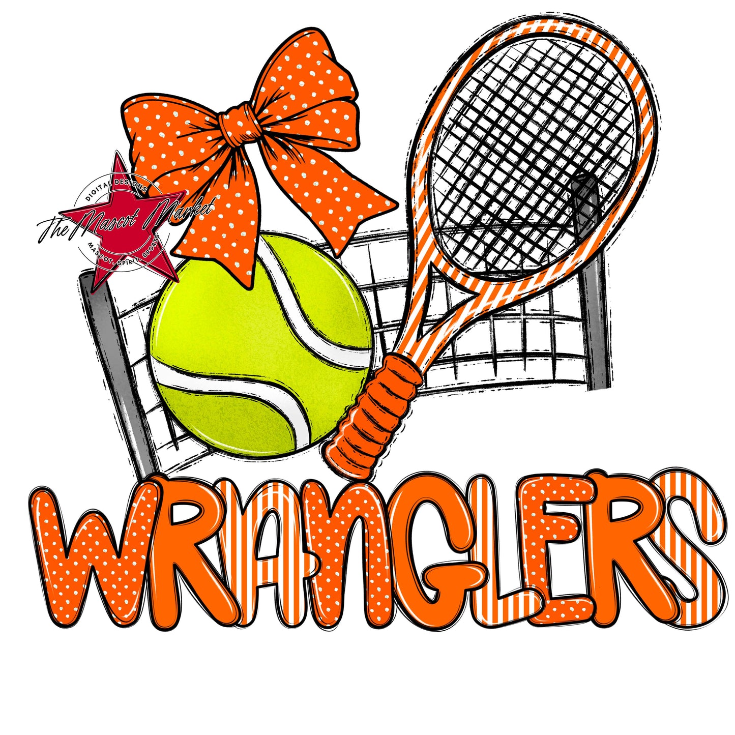 Wranglers Tennis Spirit Design-Orange