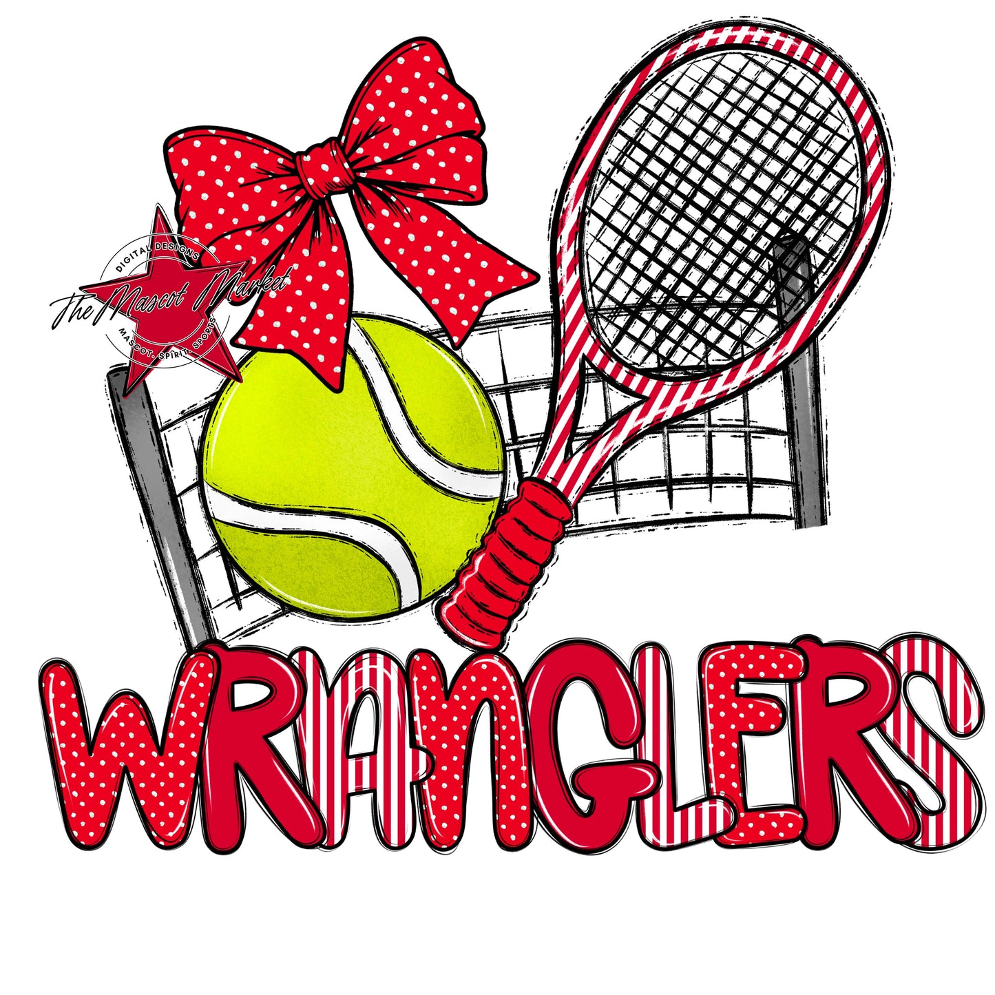 Wranglers Tennis Spirit Design-Red