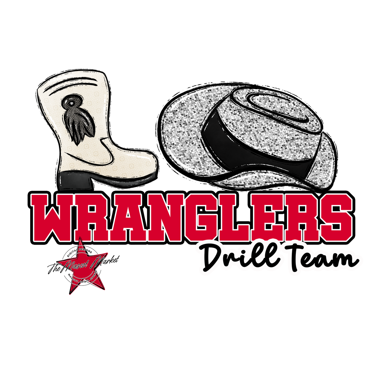 Wranglers Varsity Drillteam-Red