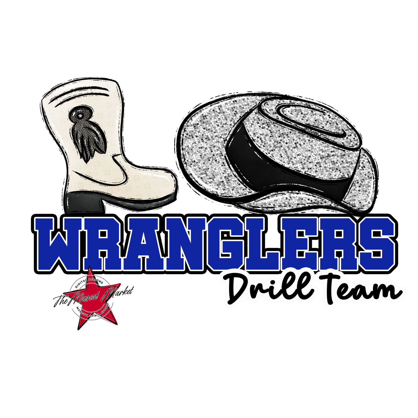 Wranglers Varsity Drillteam-Royal Blue