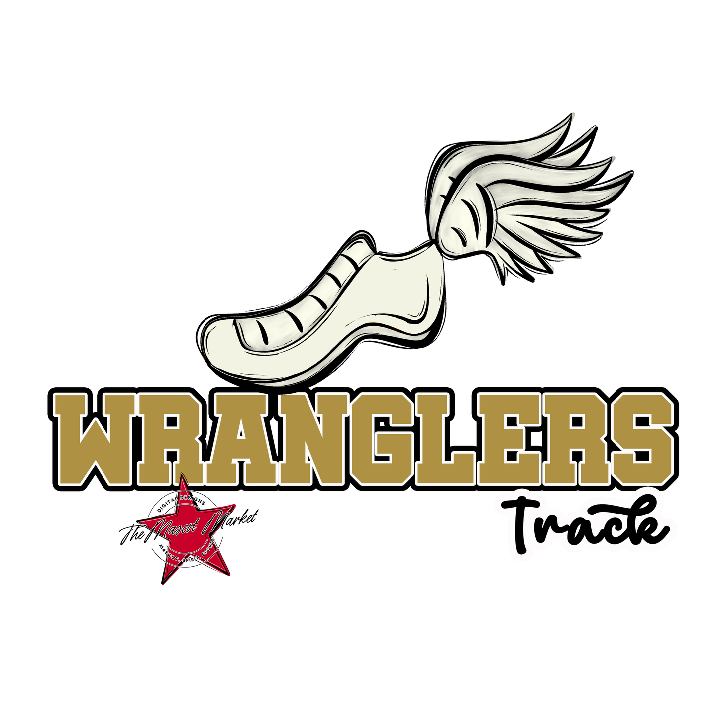 Wranglers Varsity Track-Gold