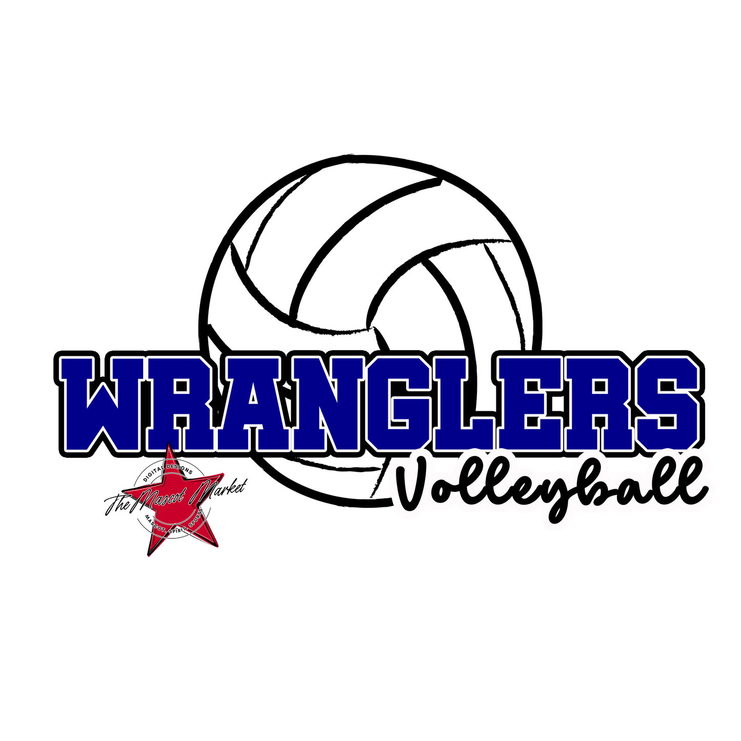 Wranglers Varsity Volleyball-Blue