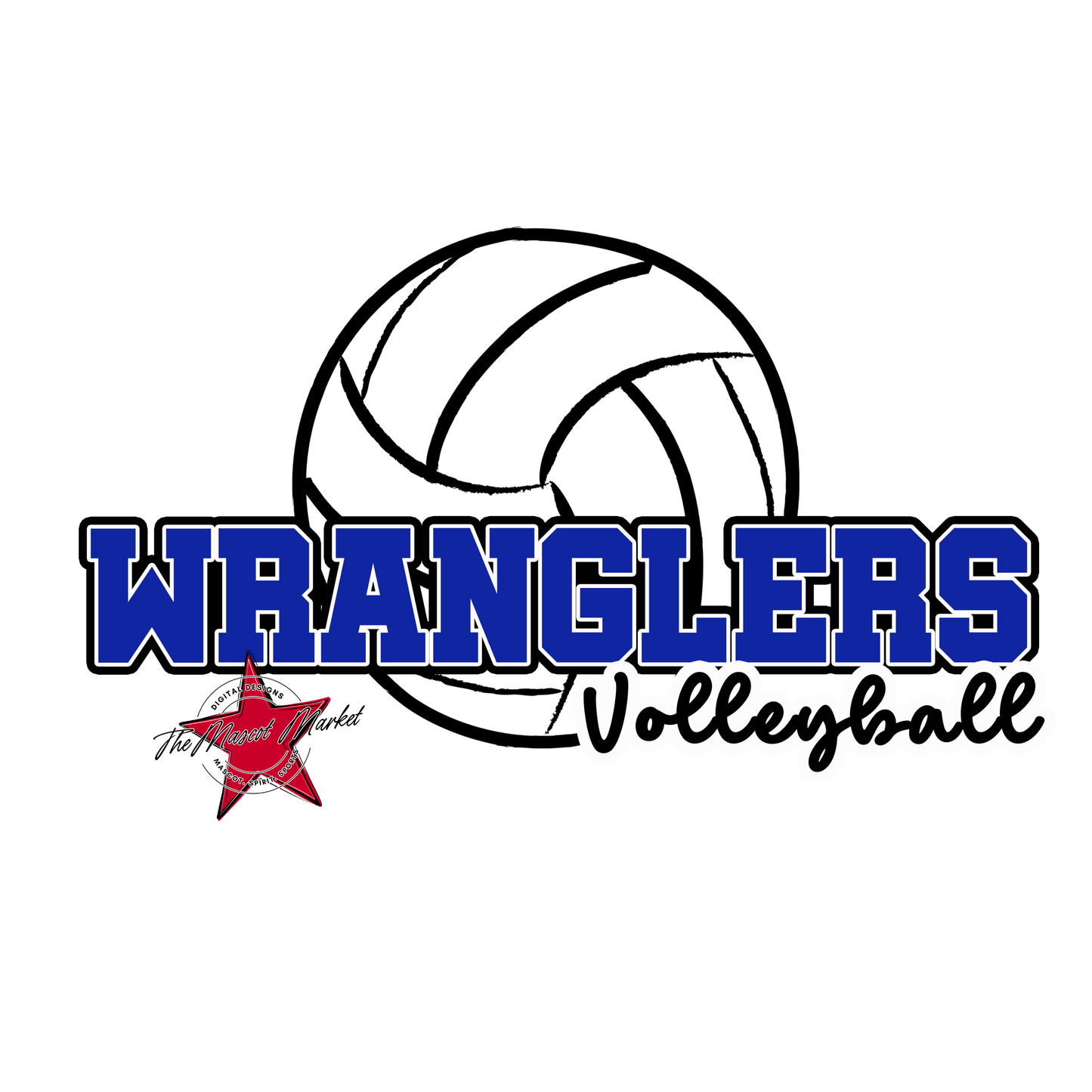 Wranglers Varsity Volleyball-Royal Blue