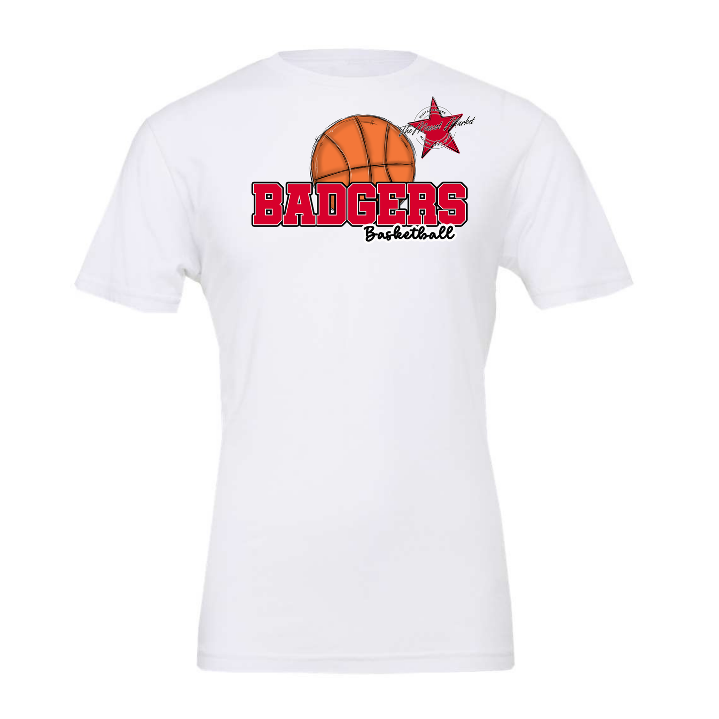 Badgers Varsity Basketball Design-Red