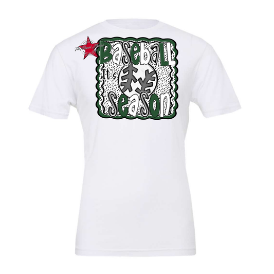 It's Baseball Season Dot Design-Green