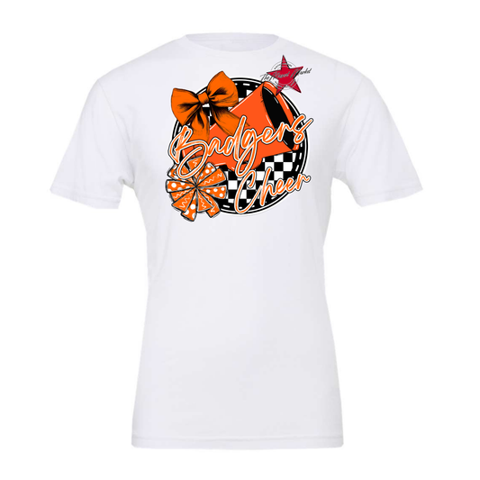 Badgers Circle Cheer Design-Orange