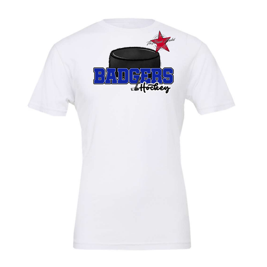 Badgers Varsity Hockey Design-Royal Blue