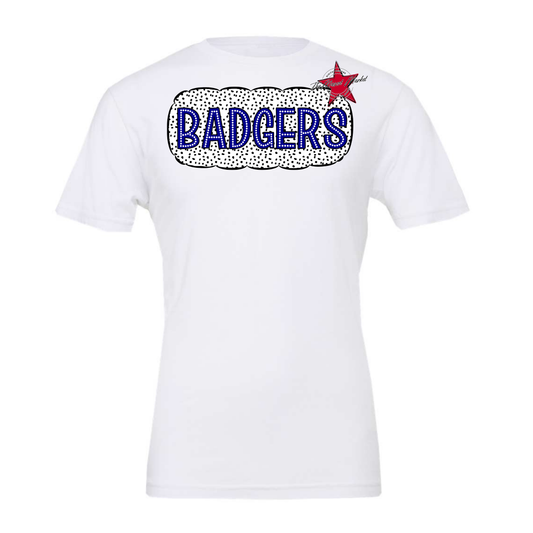 Badgers Dot Marquee Design-Royal Blue