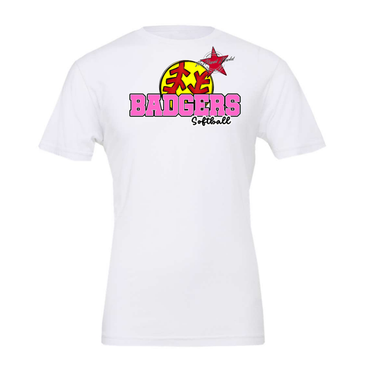 Badgers Varsity Softball Design-Pink