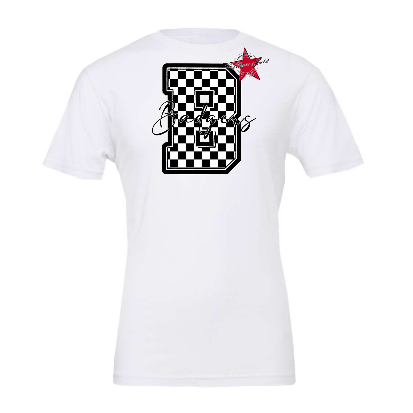 Badgers Alpha Checkers Design-Black