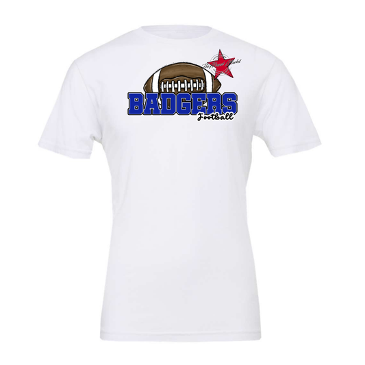Badgers Varsity Football Design-Royal Blue