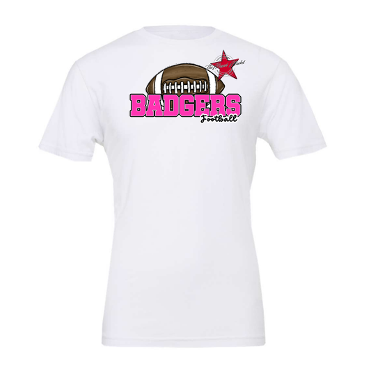 Badgers Varsity Football Design-Pink