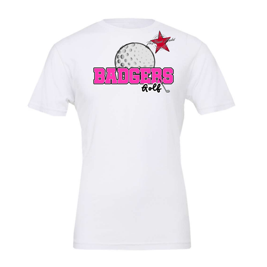 Badgers Varsity Golf Design-Pink