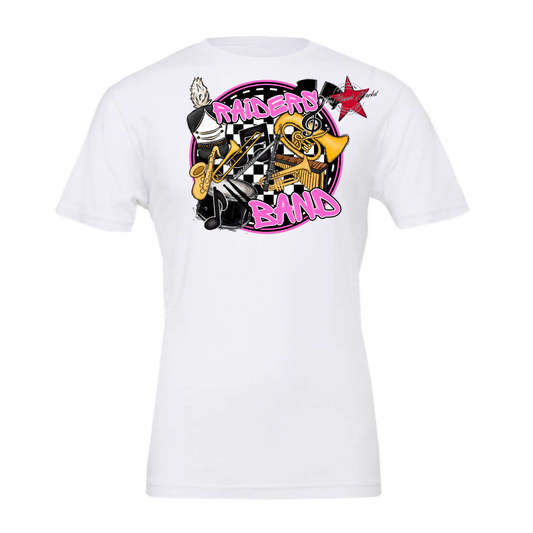 Raiders Circle Band Design-Baby Pink