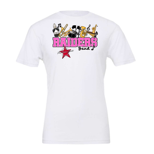 Raiders Varsity Band Design-Baby Pink