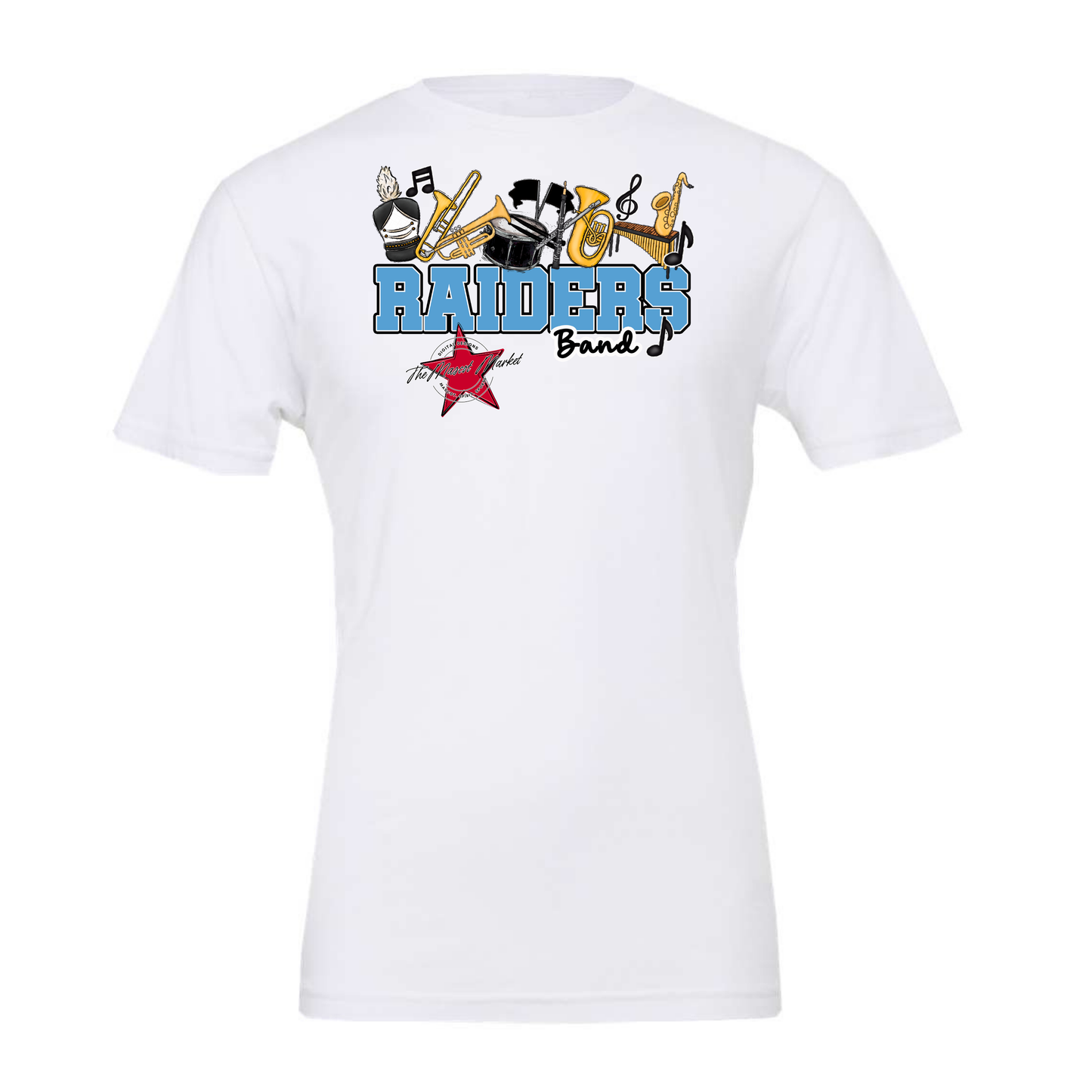 Raiders Varsity Band Design-Carolina Blue