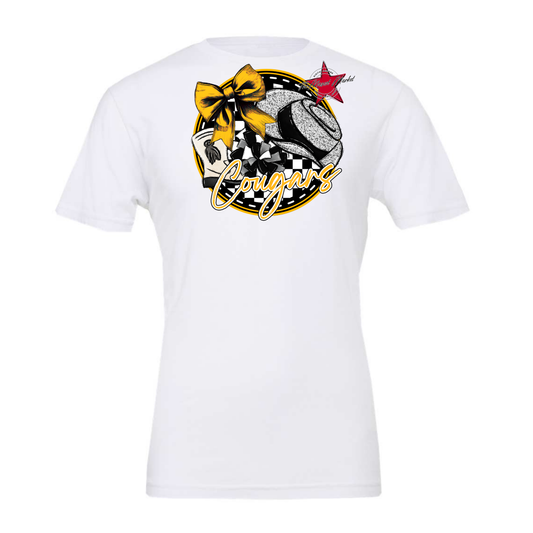 Cougars Circle Drillteam Design-Yellow
