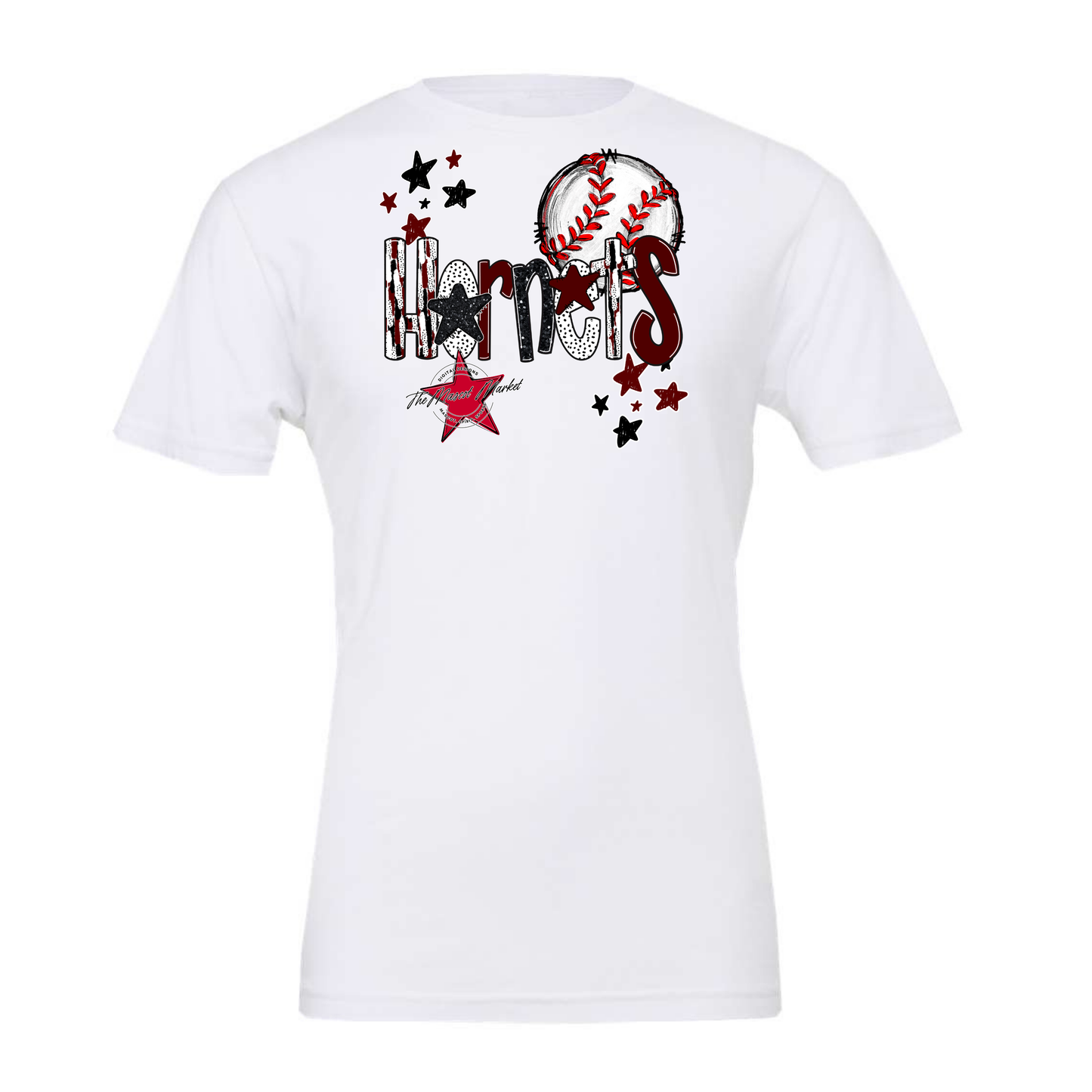 Hornets Baseball Scrape-Maroon