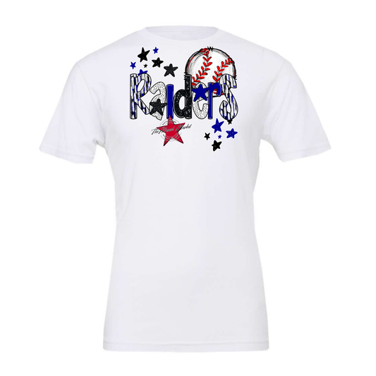 Raiders Baseball Scrape-Blue