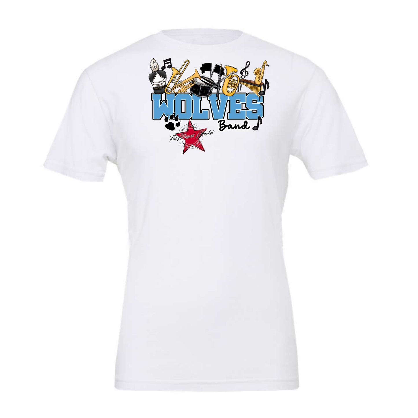 Wolves Varsity Band-Carolina Blue