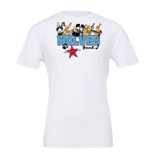 Wolves Varsity Band-Carolina Blue