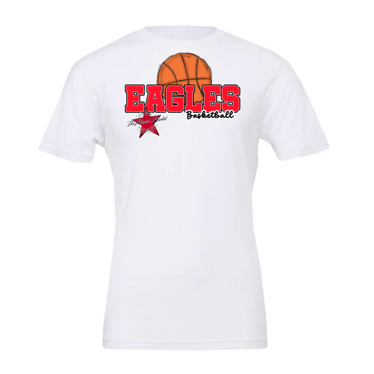 Eagles Varsity Basketball Design-Bright Red