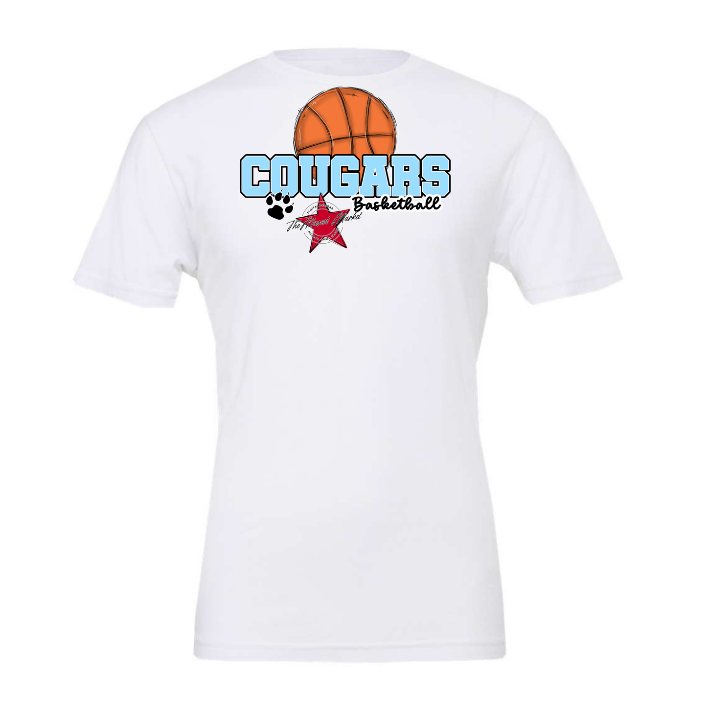 Cougars Varsity Basketball-Columbia Blue