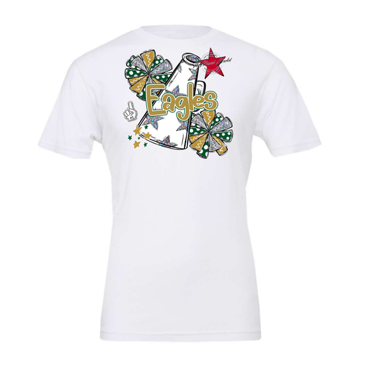 Eagles Alpha Cheer Megaphone-Green-Gold