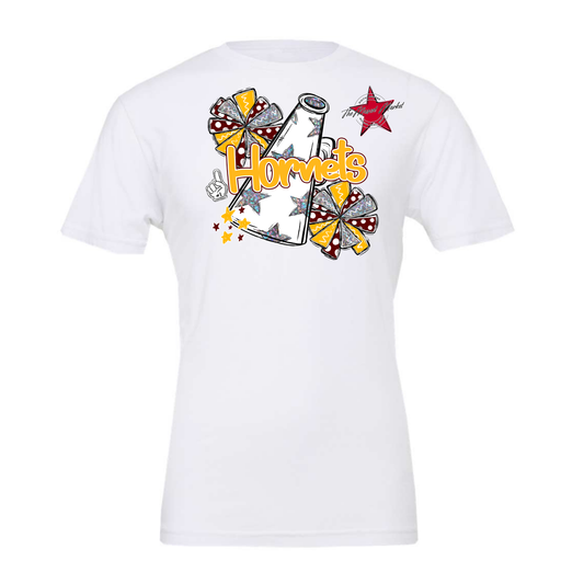 Hornets Alpha Megaphone Design-Maroon-Yellow