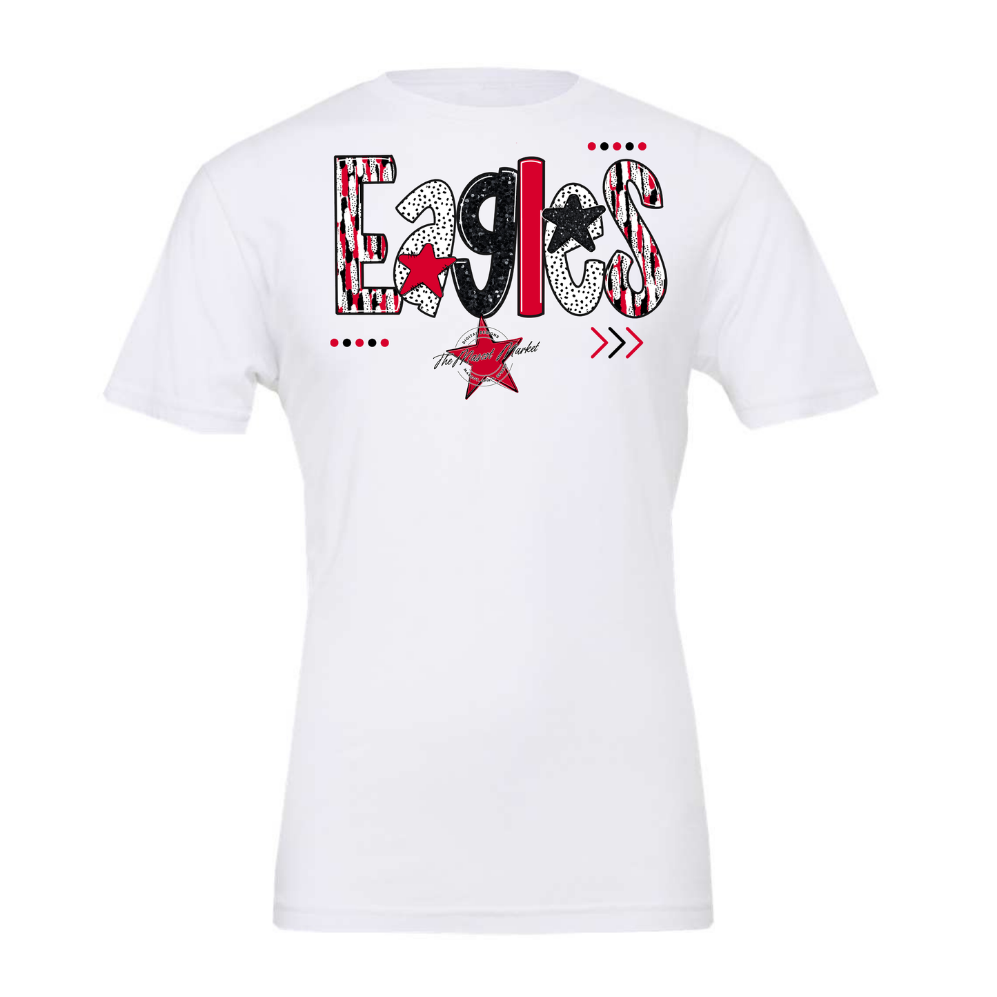 Eagles Brushstroke Alpha Design-Red