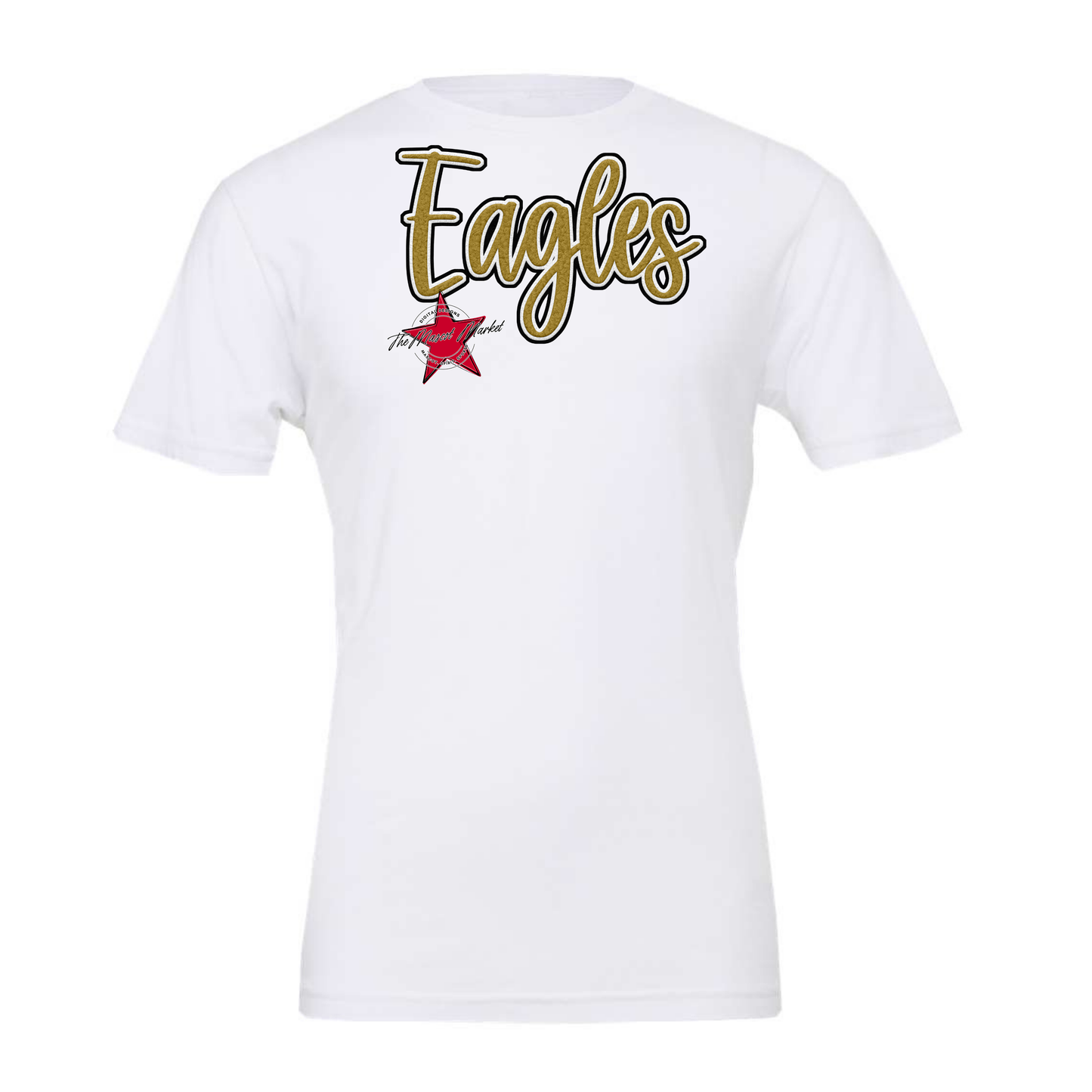 Eagles Faux Chenille Patch-Gold