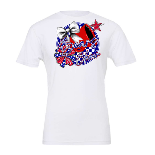Bears Circle Cheer Design-Blue-Red