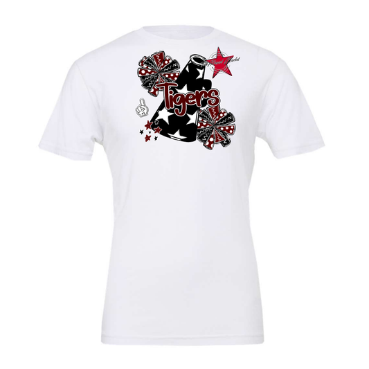 Tigers Alpha Megaphone Design-Maroon