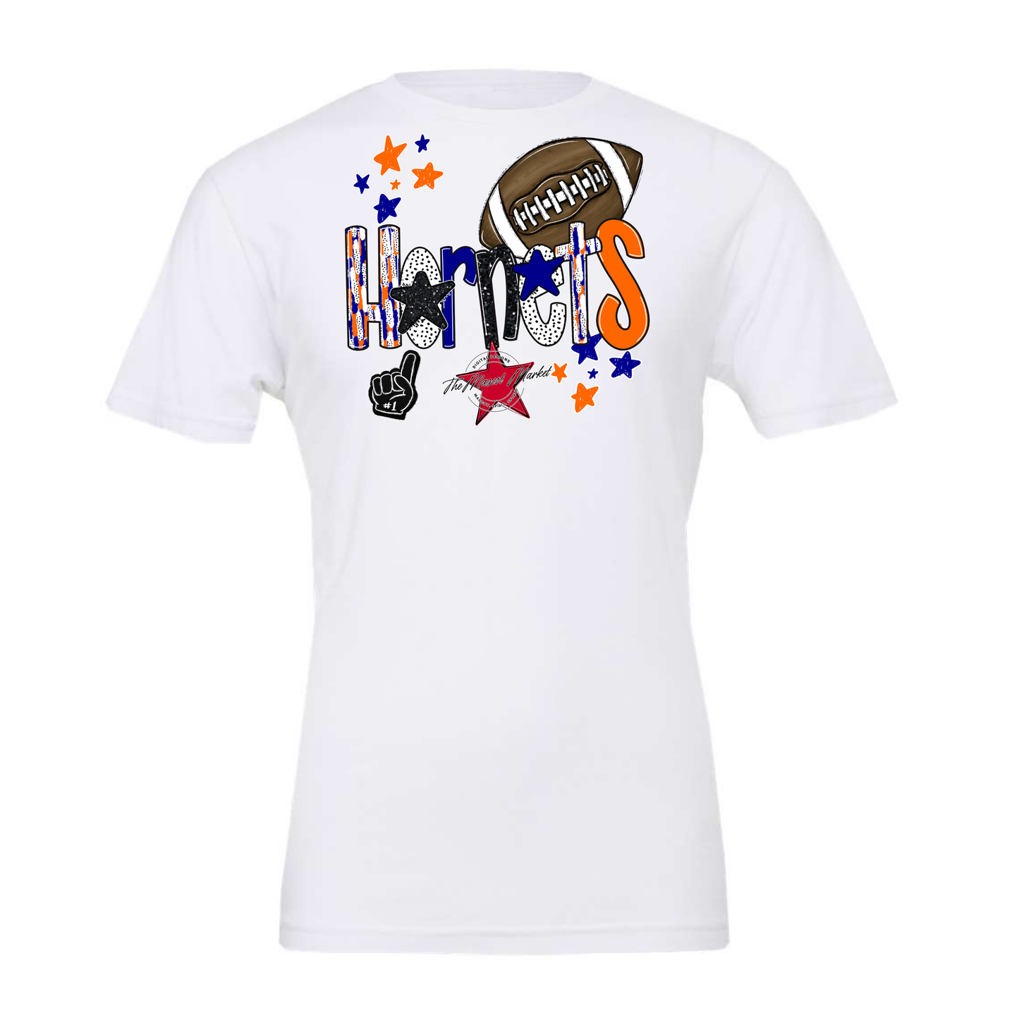 Hornets Football Scrape-Blue-Orange