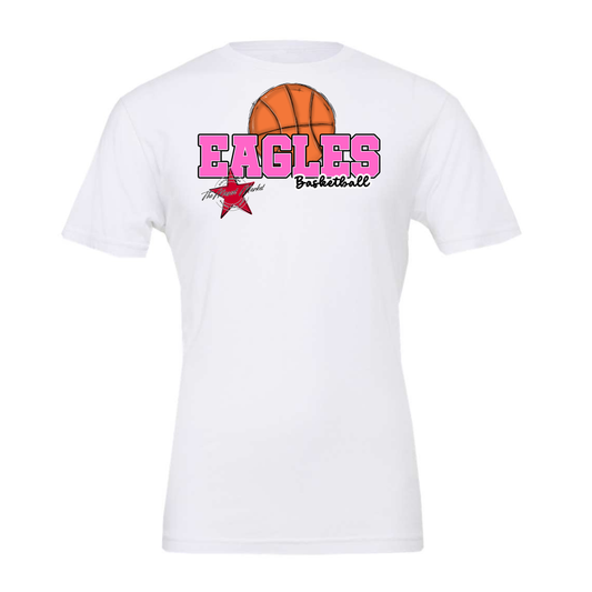 Eagles Varsity Basketball Design-Baby Pink