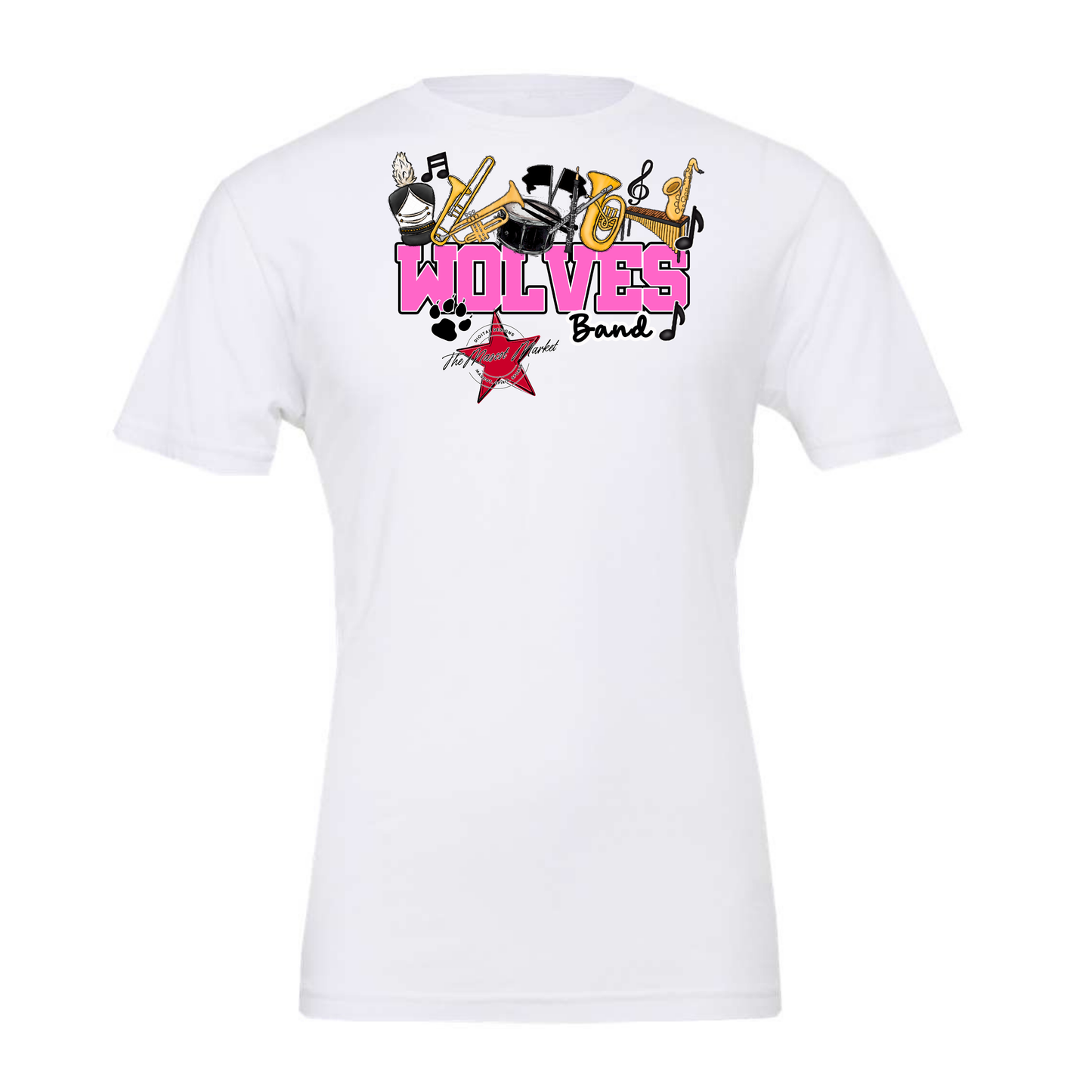 Wolves Varsity Band-Baby Pink