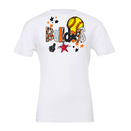 Bulldogs Softball Scrape-Orange