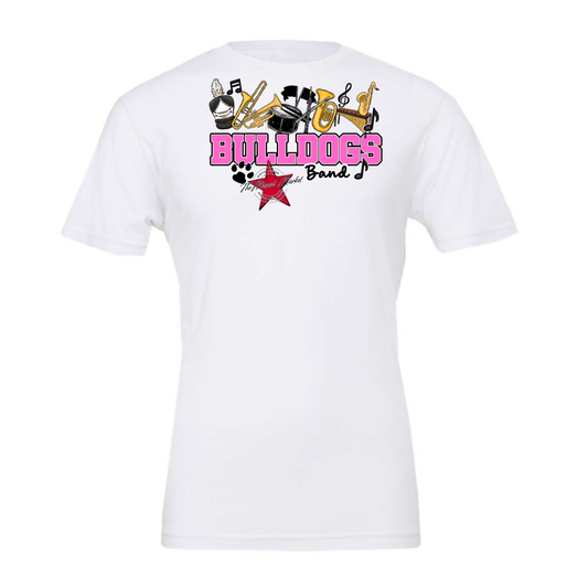 Bulldogs Varsity Band-Baby Pink