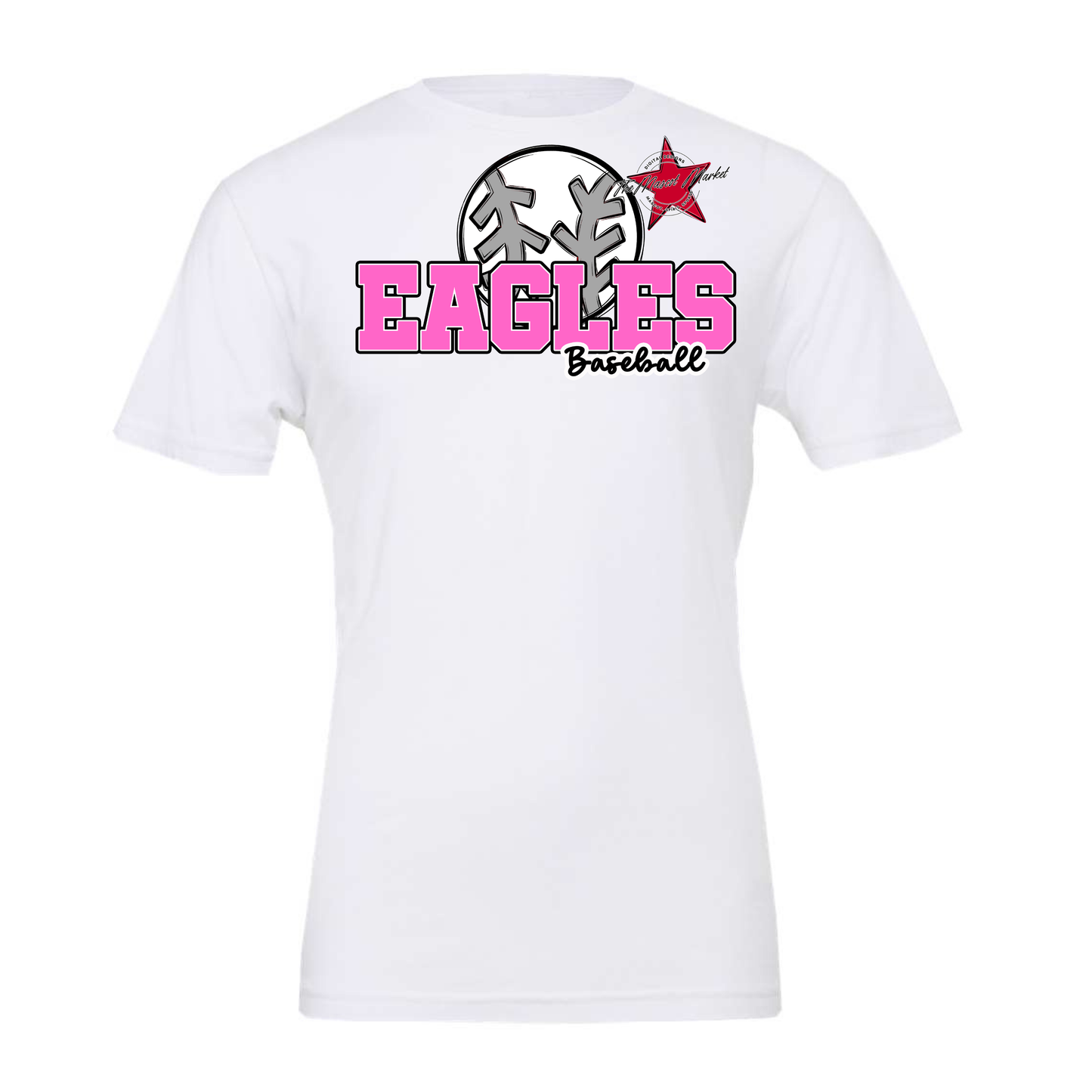 Eagles Varsity Baseball Design-Baby Pink