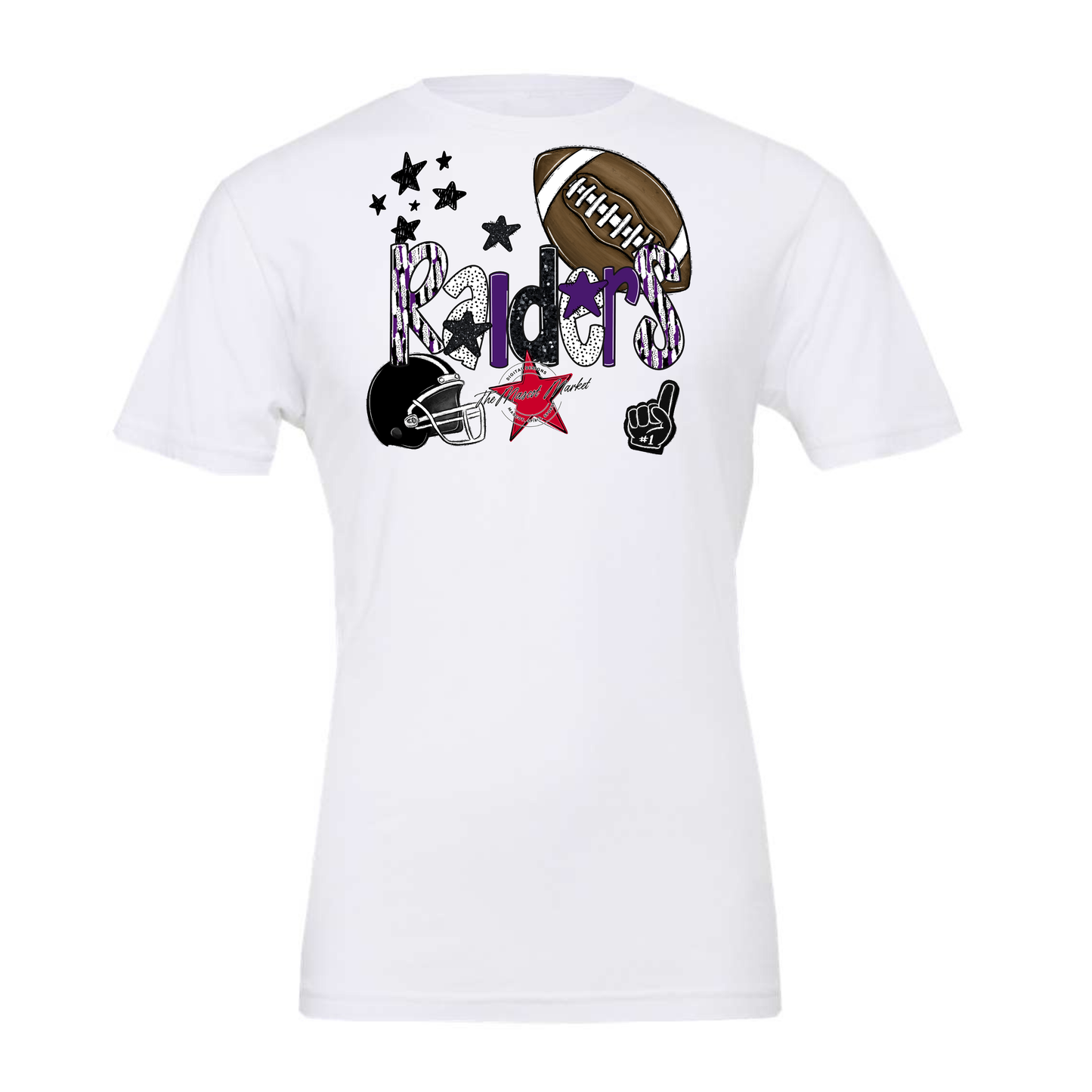 Raiders Football Scrape-Purple