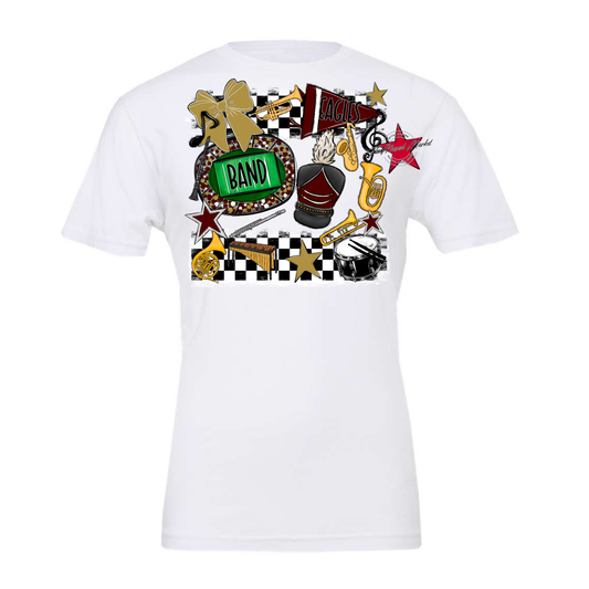 Eagles Band Checkers Design-Maroon-Gold