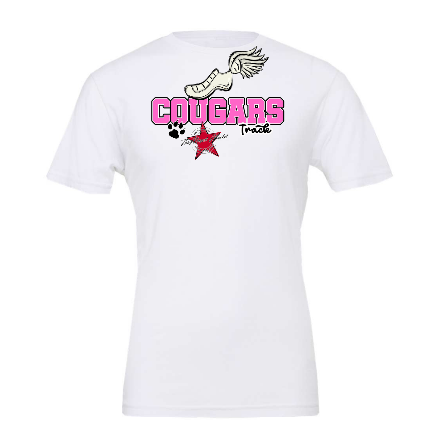 Cougars Varsity Track-Baby Pink