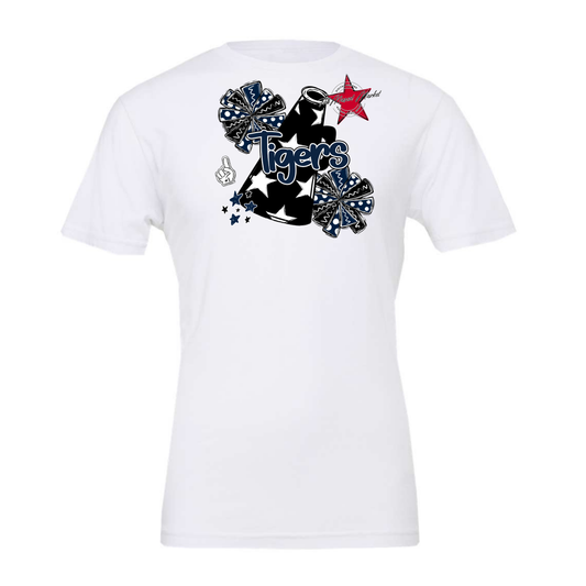 Tigers Alpha Megaphone Design-Navy