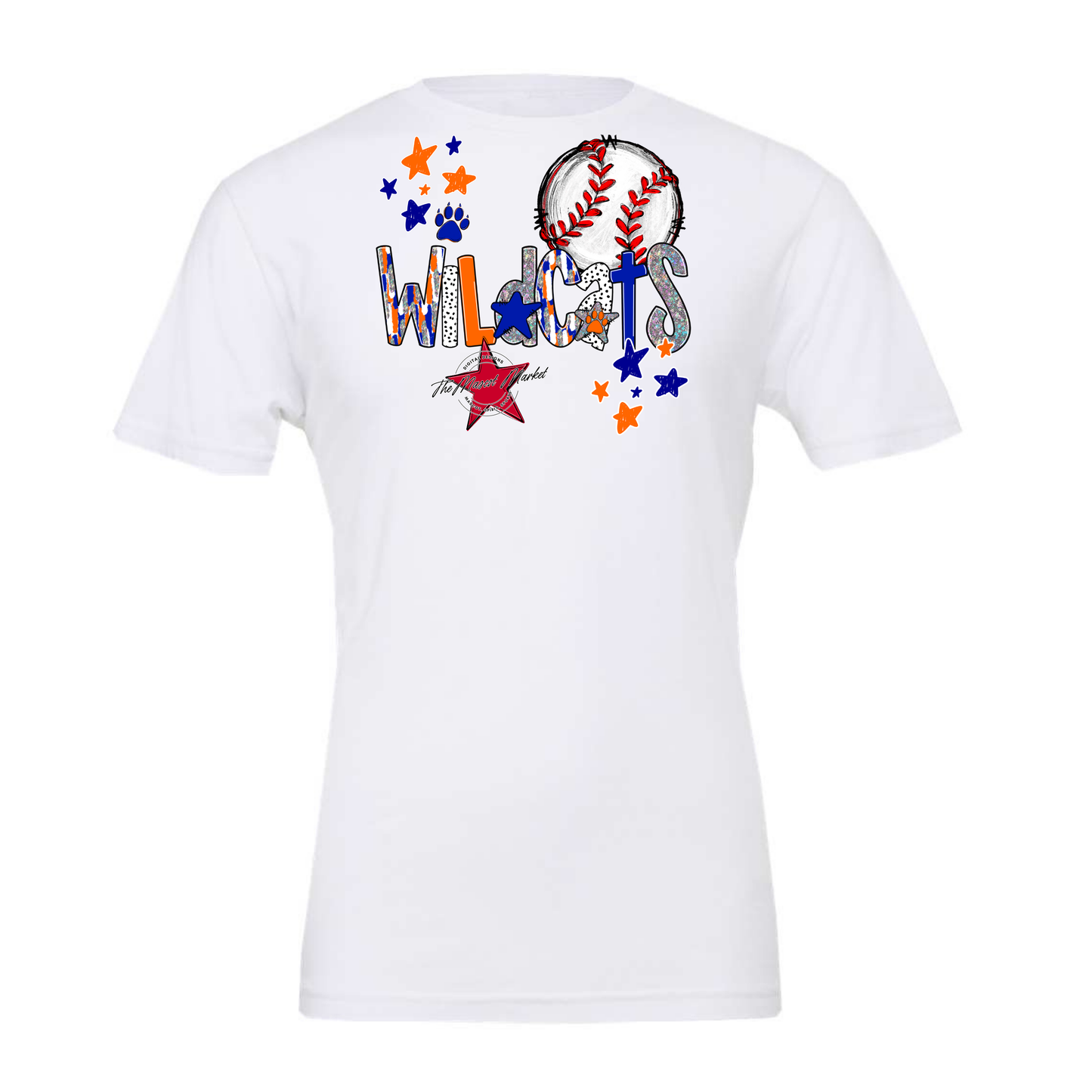 Wildcats Baseball Scrape-Blue-Orange