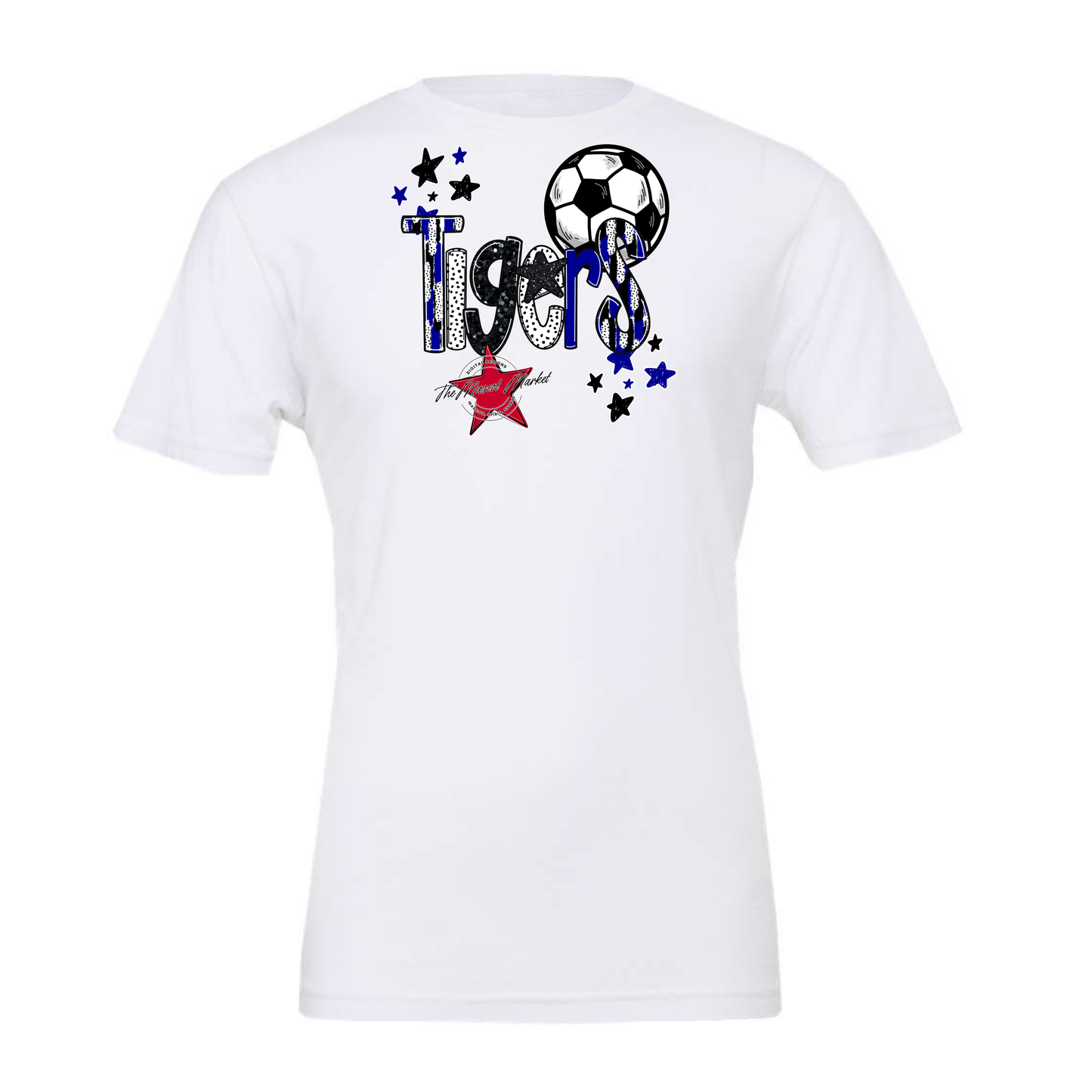 Tigers Soccer Scrape-Blue