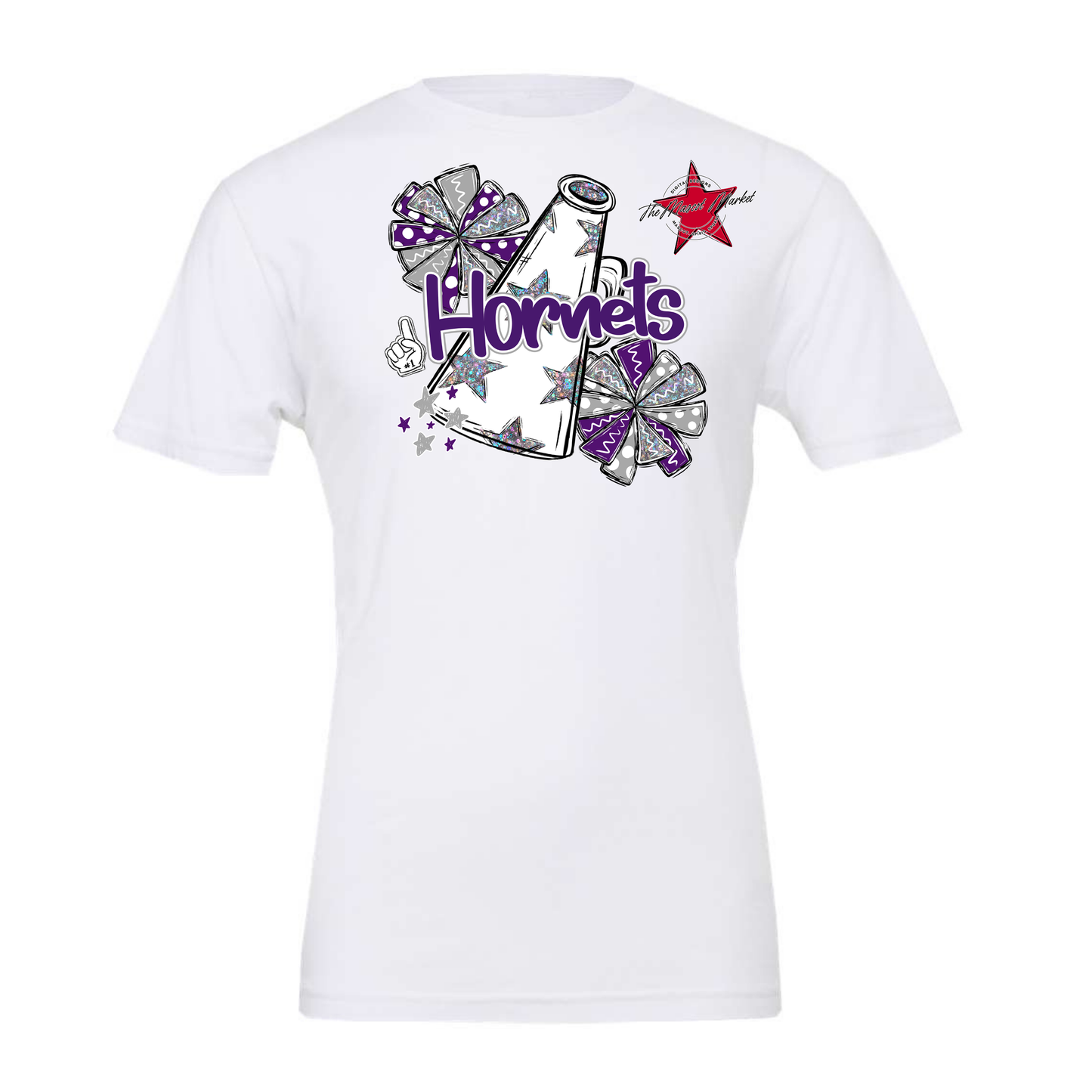 Hornets Alpha Megaphone Design-Purple-Grey