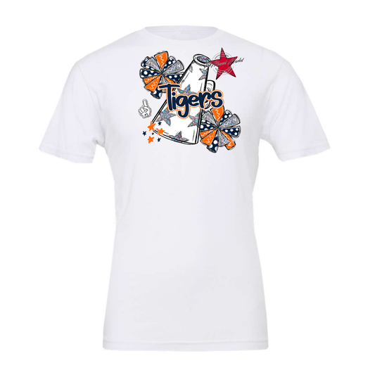 Tigers Alpha Megaphone Design-Navy-Orange